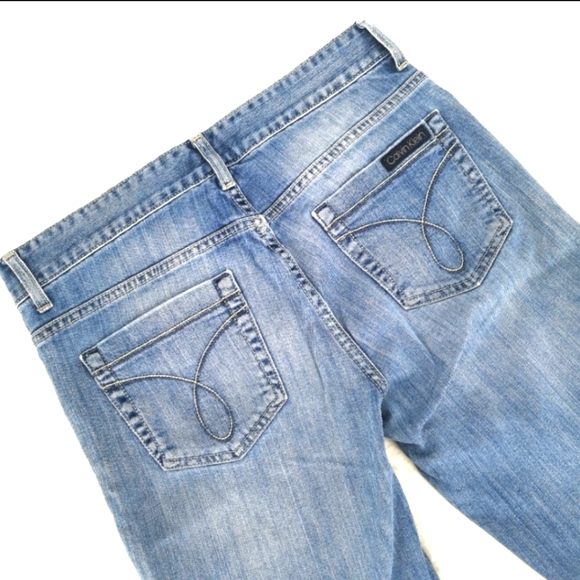 SOLD Women's Calvin Klein Straight Leg Jeans 8 long - Picture 4 of 9